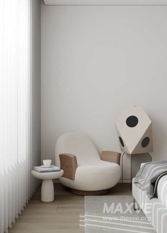 Modern bedroom and dressing room - Image 7