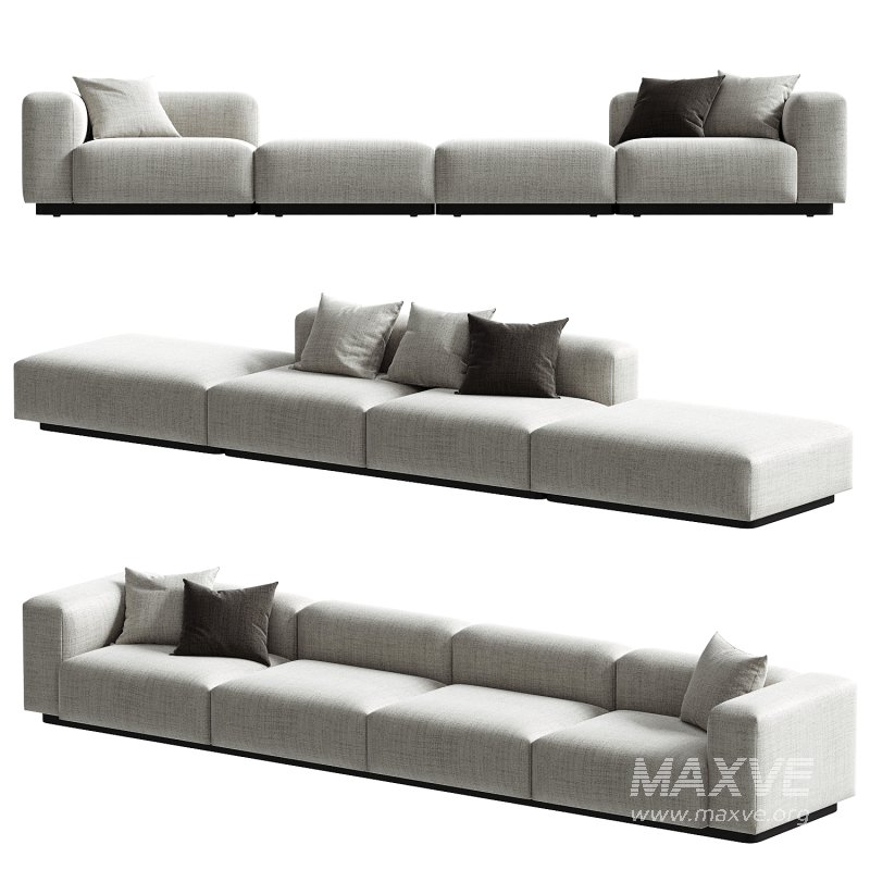 Soft Modular Sofa Linear set - Image 3