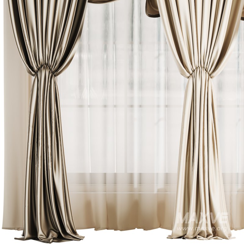 Silk and Satin Curtain 046 - Image 2