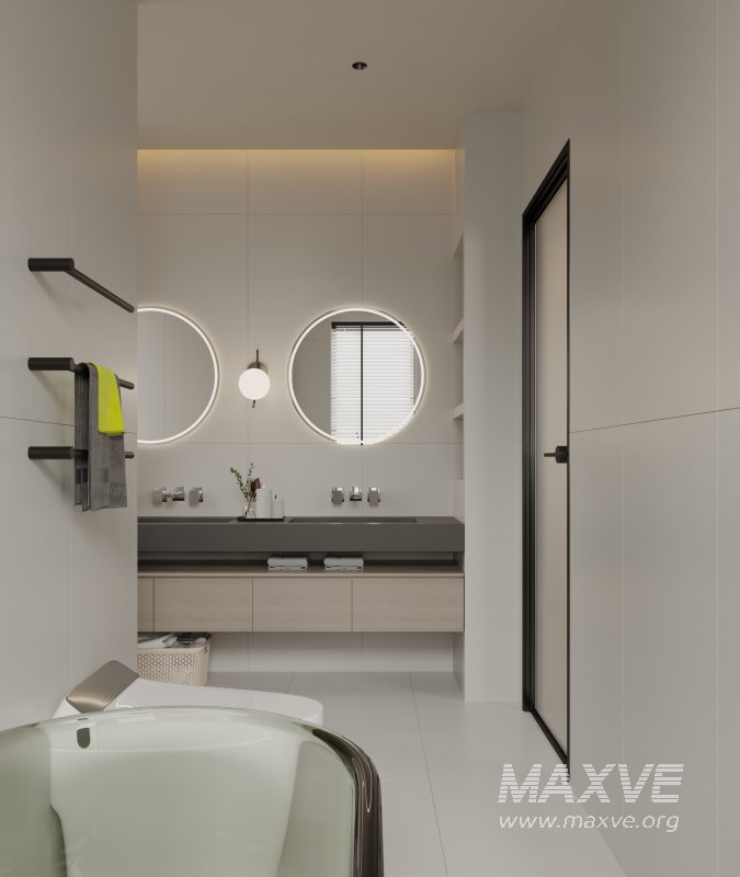 Modern bedroom and bathroom - Image 3