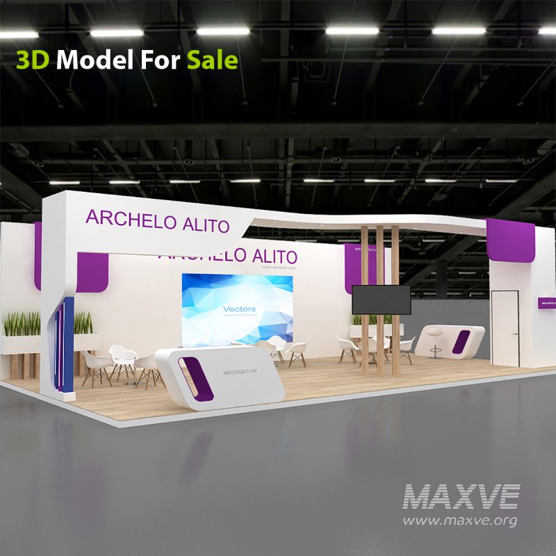 3d exhibition booth stand - Image 4