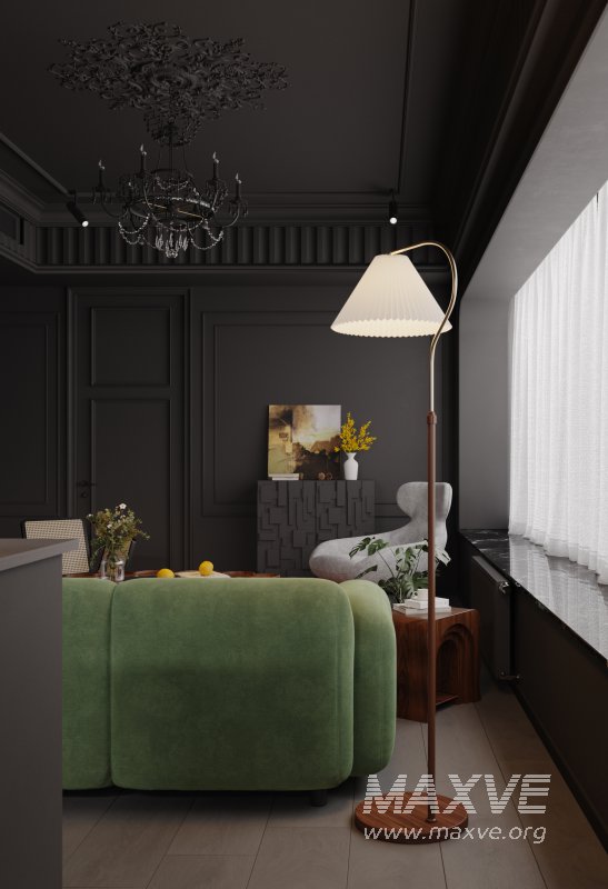 Dark living room and dining room - Image 8