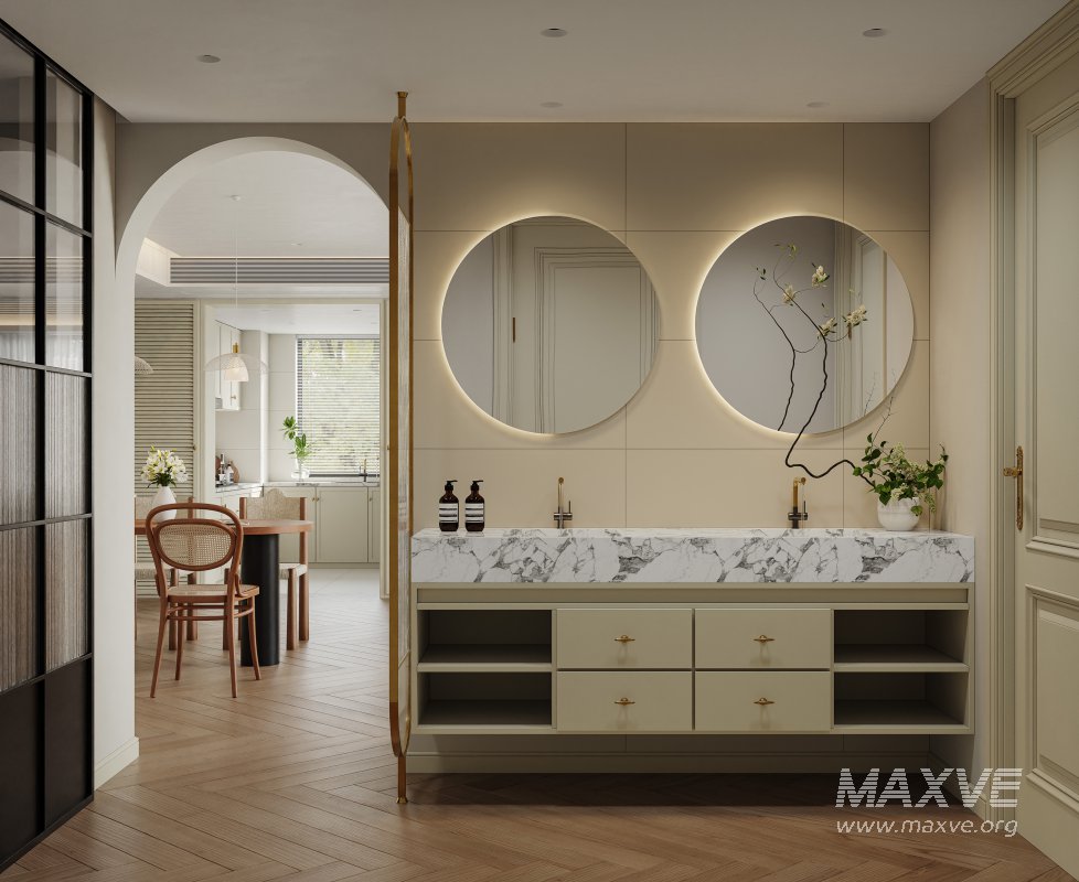 Modern living room and dining room interior scene - Image 5