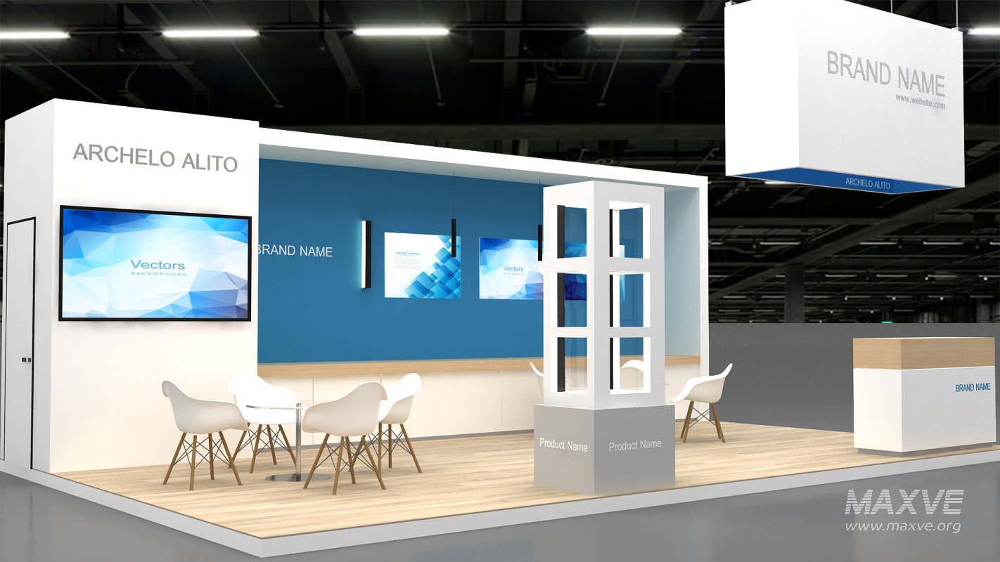 3d model exhibition booth tradeshow - Image 4
