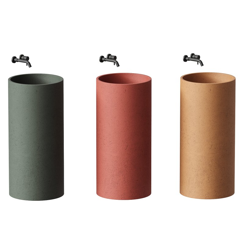 Penzance Concrete Freestanding Basin 400mm - Image 2