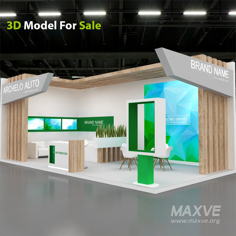3d exhibition booth stand tradeshow - Image 3