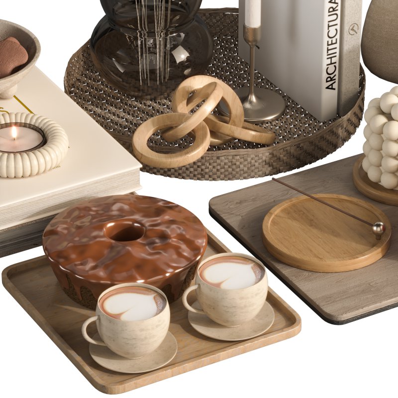 Decorative Set with Apples and Flowers 03 - Image 4