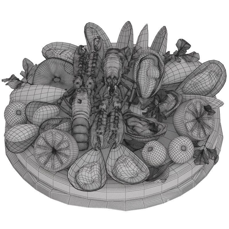 seafood plate of langoustines oysters and mussels - Image 4