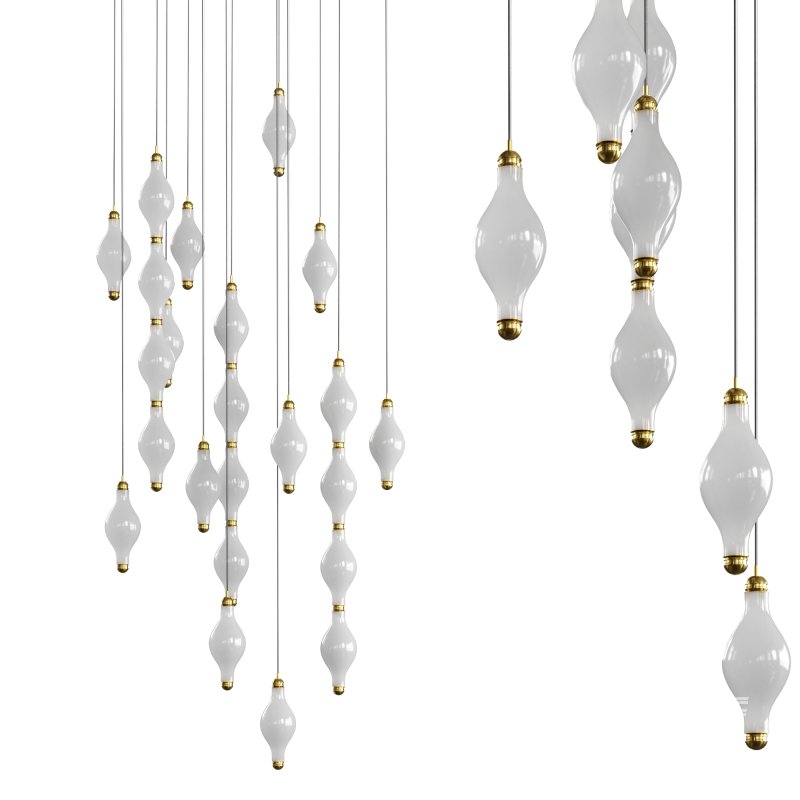 Dewy S4 Vertical vol 3 Pendant Lamp by euroluce - Image 4