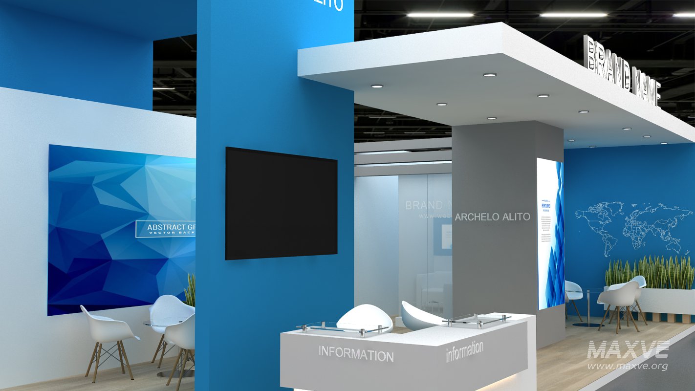 3d model exhibition stand - Image 1