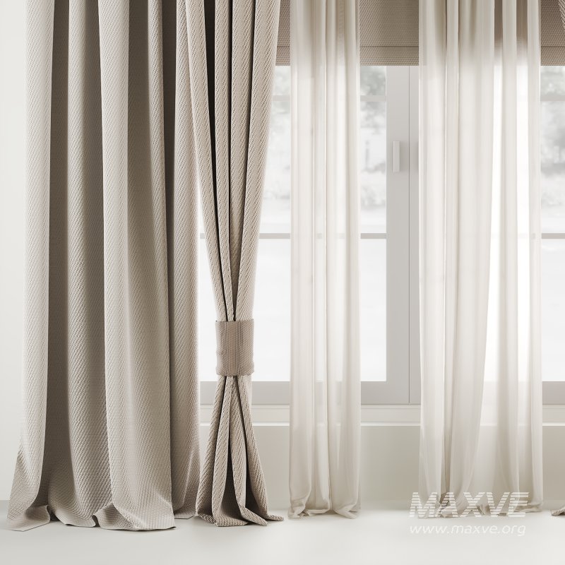 Silk and Cotton Curtain Set 71 - Image 2