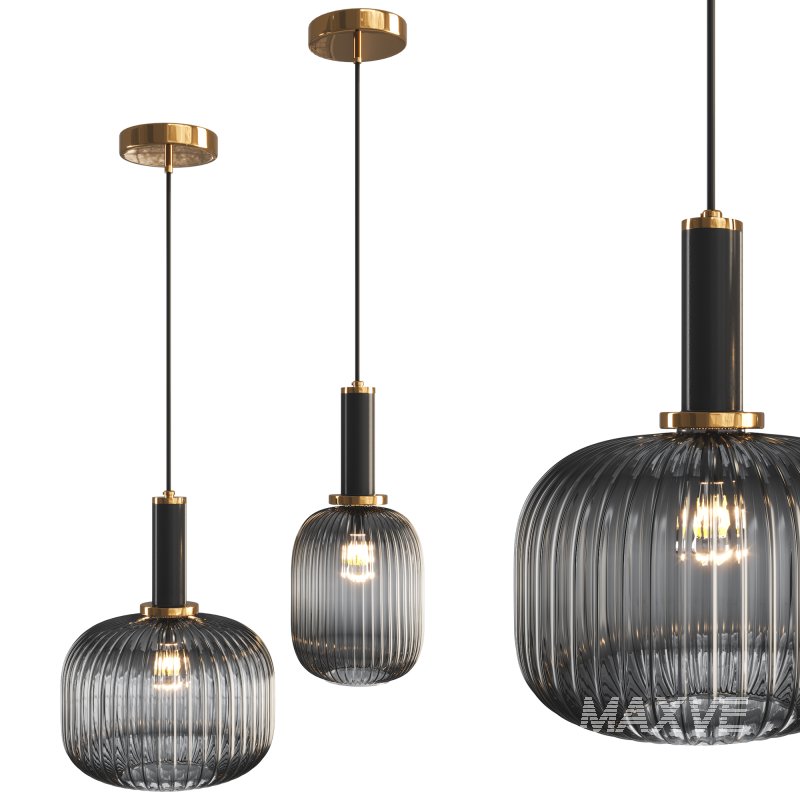 Pendant lamp IRIS BLACK - Image 1