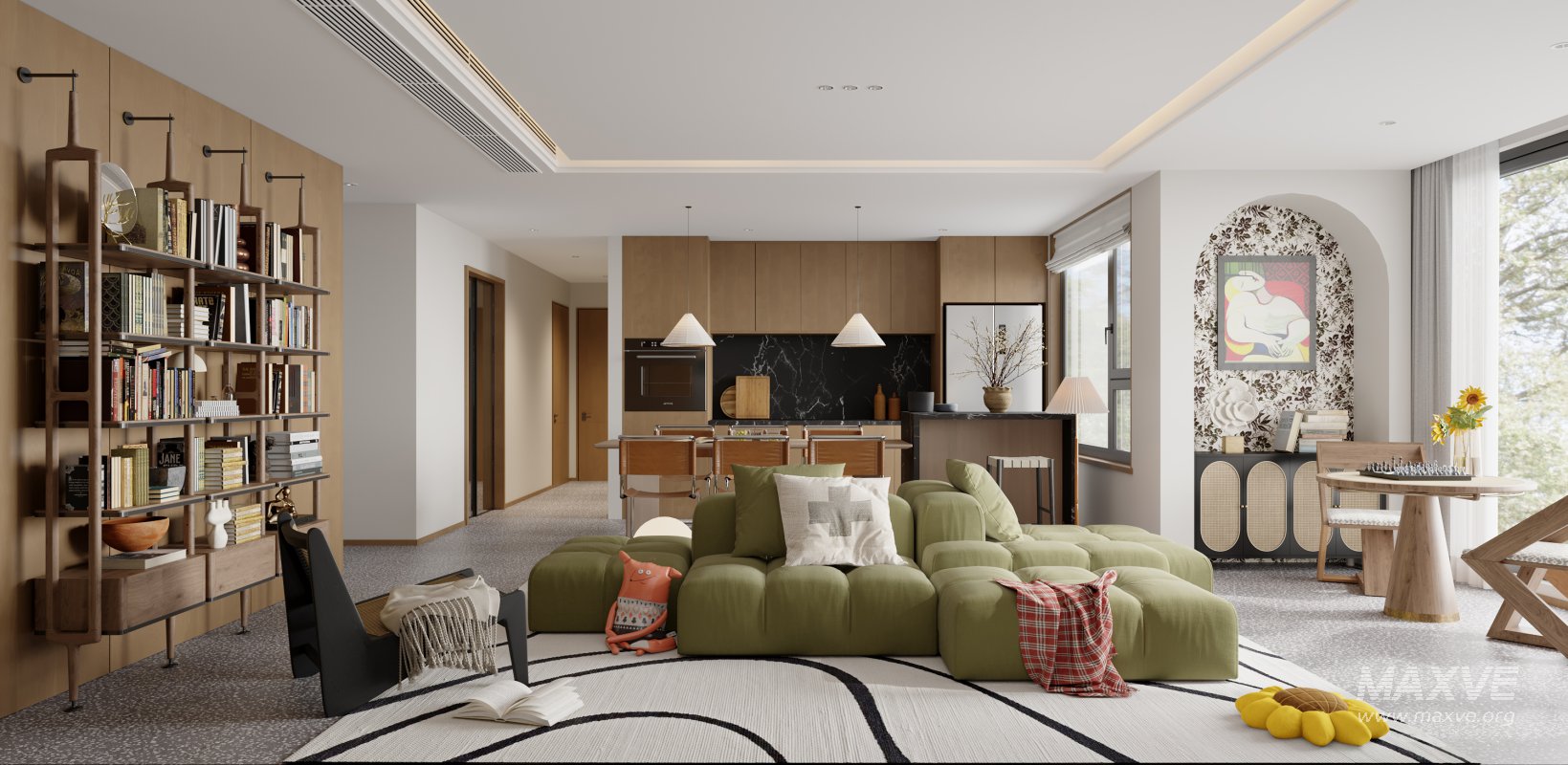 Luxurious living room and dining room bathroom - Image 1