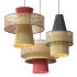 Raffia Multicolor Pendant Lamps - Thumbnail 1