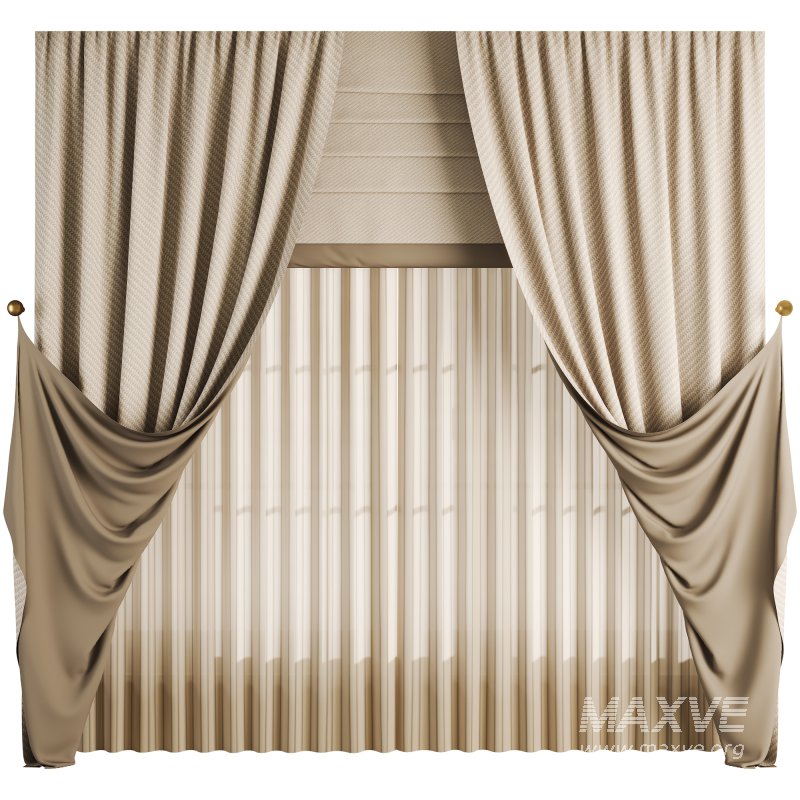 Roman and Cotton Curtain 055 - Image 1