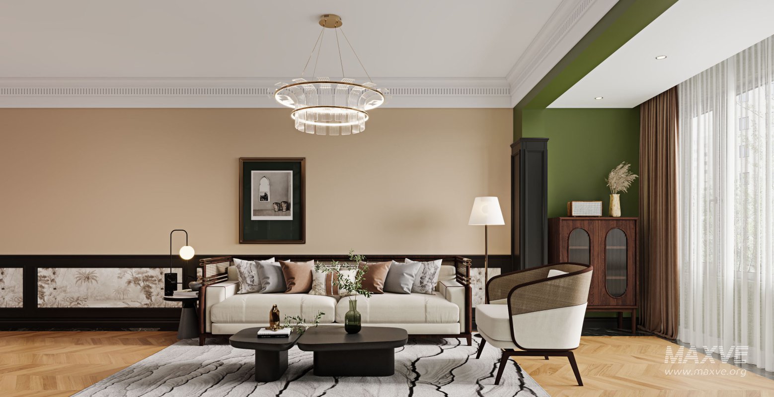 Luxurious living room and dining room - Image 2