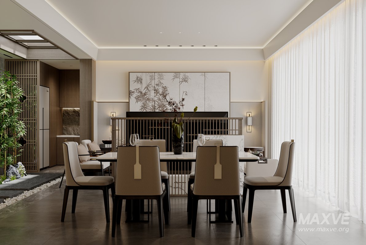 Chinese Living Room Dining Room - Image 1