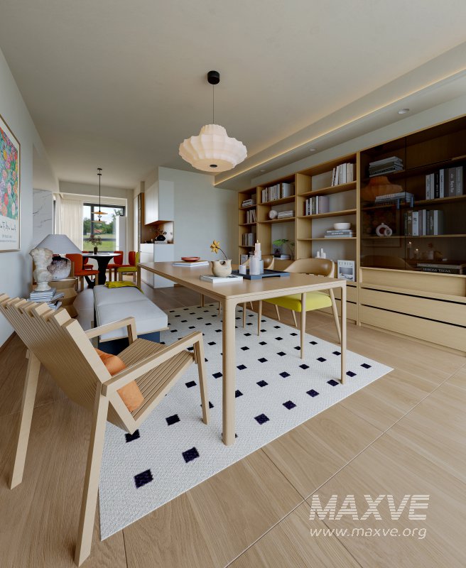 Modern dining room and home office - Image 9