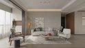 Modern living room and dining room interior scene - Thumbnail 1