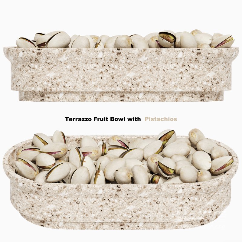 Terrazzo Fruit Bowl with Pistachios - Image 1