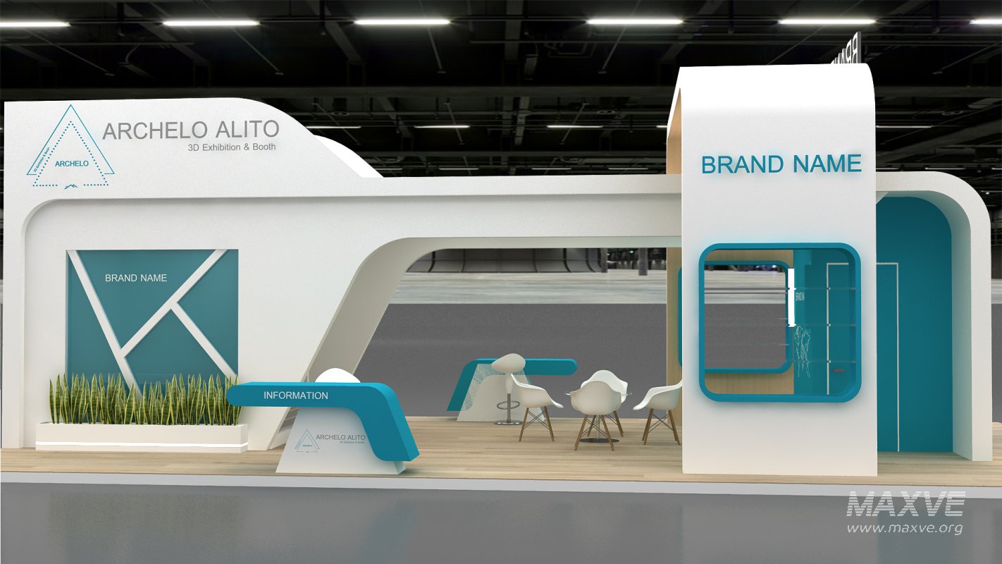 3d exhibition booth stand tradeshow - Image 1