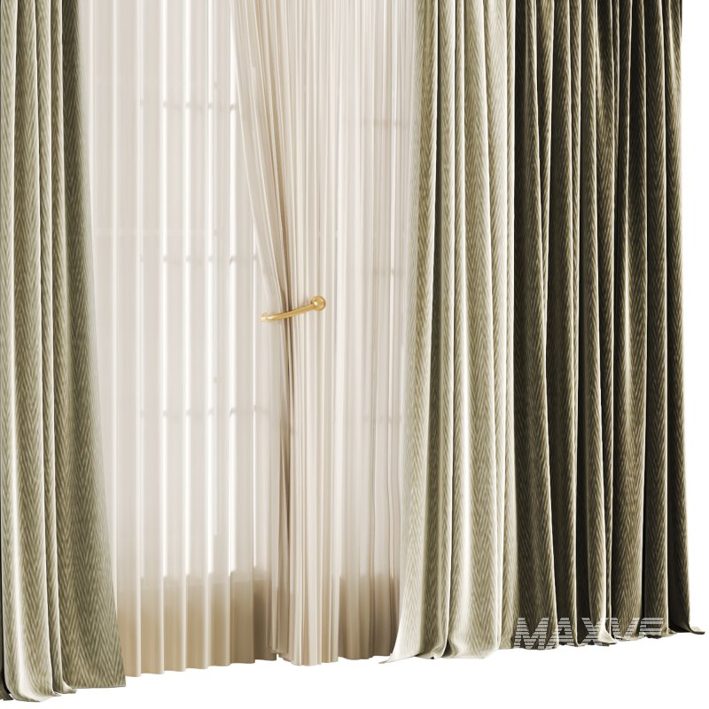 Silk and Cotton Curtain 033 - Image 2
