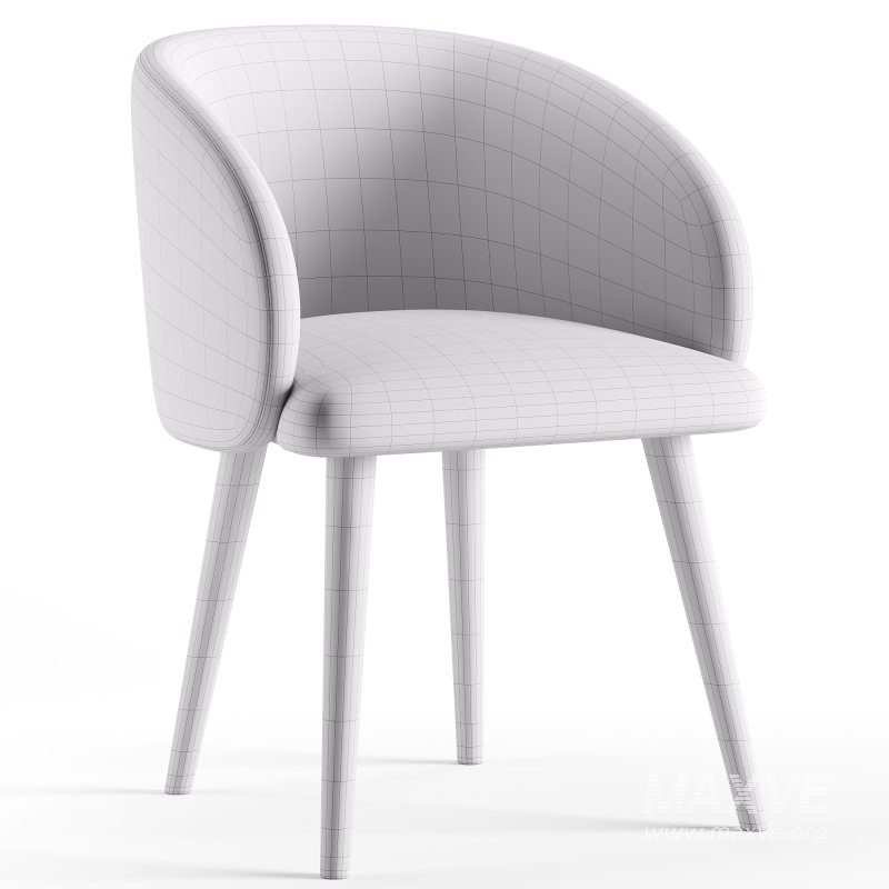 Rosa Fabric Dining Chair - Image 7