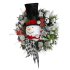 Snowman Wearth Christmas Decor - Thumbnail 2