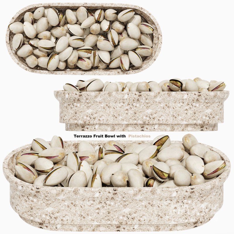 Terrazzo Fruit Bowl with Pistachios - Image 2