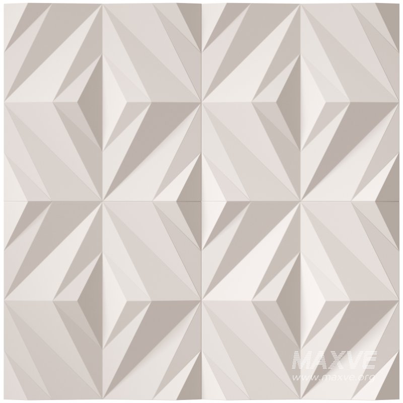 3D panel “Large Rhombs” by Gesso 3d - Image 1