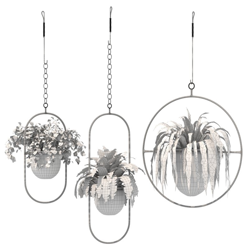 Metal Hanging Plants 02 - Image 2