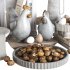 Decorative Set with Walnuts and Pampas - Thumbnail 3