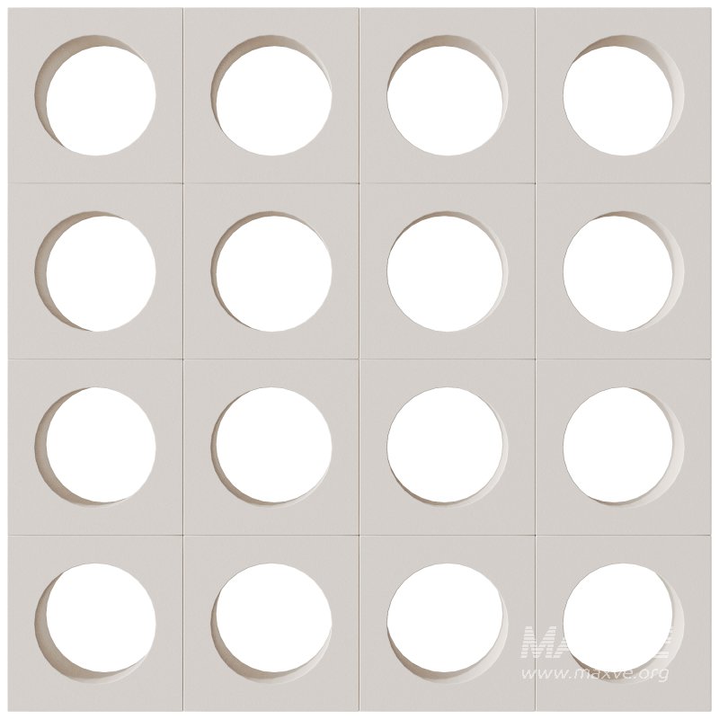 Modular Wall 04 Globe White by Tesselle - Image 1