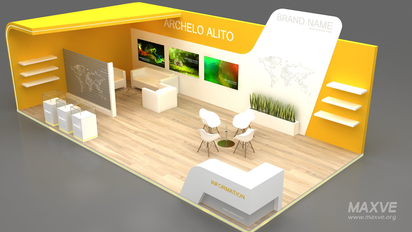 3d exhibition booth stand - Image 6
