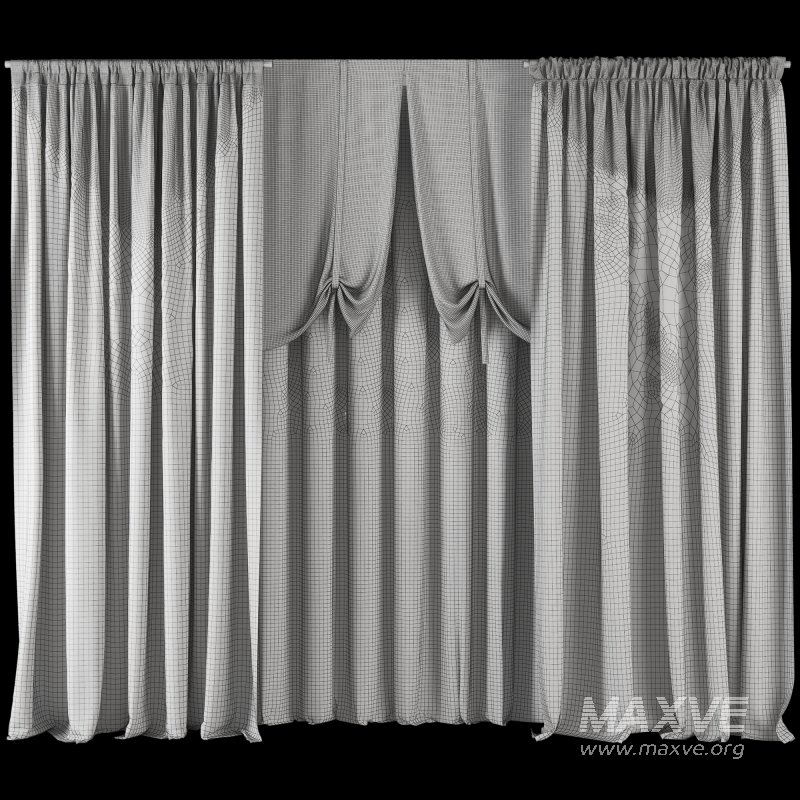 Tulle Curtain w Decorative Edging 061 - Image 4