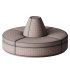 BB OTH M ROU 0010 Circular Conversation Sofa - Thumbnail 5