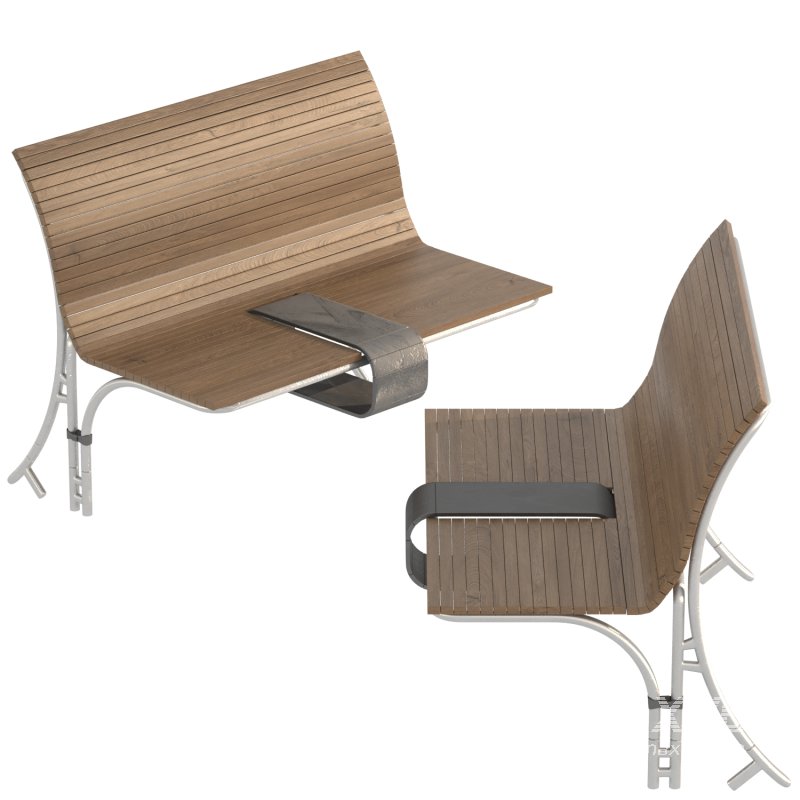 Linear Garden Bench Set - Image 3