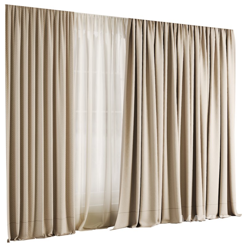 Silk and Cotton Curtain 028 - Image 1