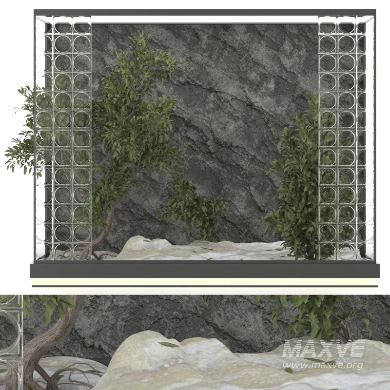 Indoor Garden with Glass Block Walls - Image 1