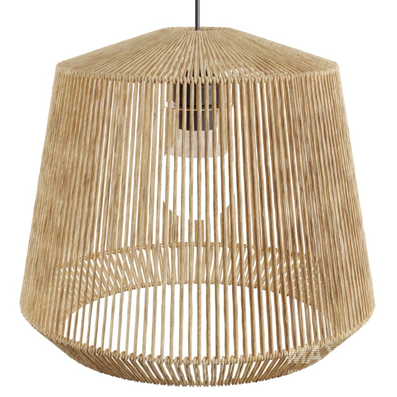 Yaku Hemp Rattan Pendanr light by LaRedoute - Image 5