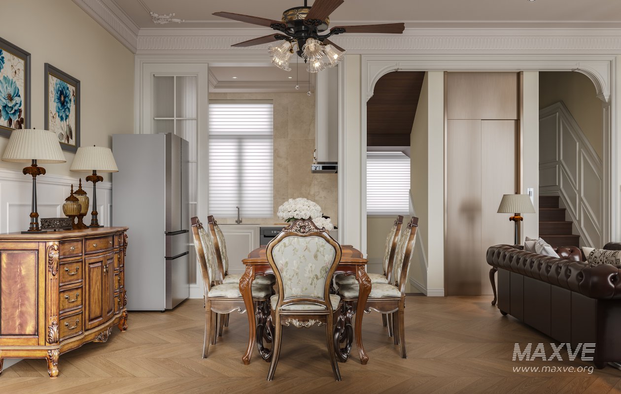 Luxurious classic living room and dining room - Image 5