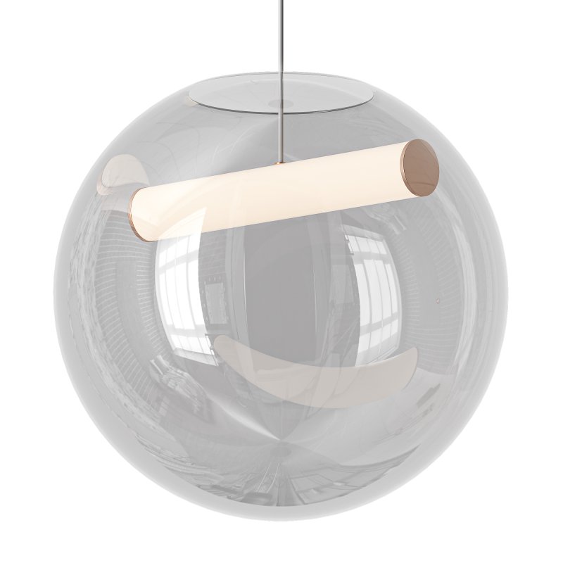 Scandinavian Glass Orb Pendant Light - Image 2