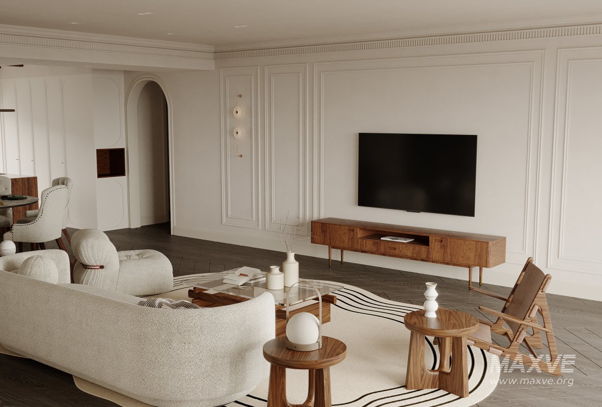 Luxurious living room and dining room - Image 2