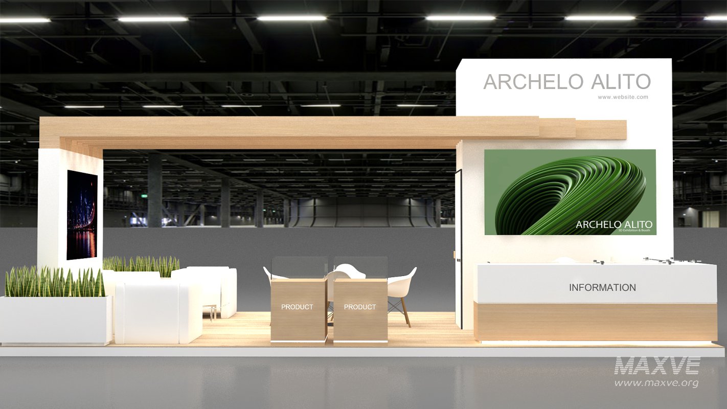 3d exhibition booth stand - Image 2