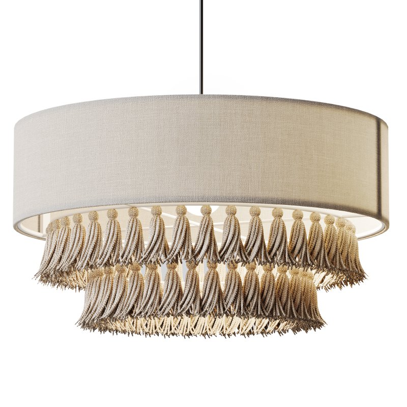 : Sabi Fabric Ceiling Chandelier - Image 3