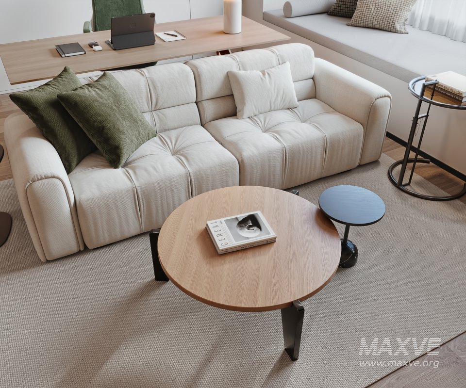 Modern living and dining room kitchen - Image 9