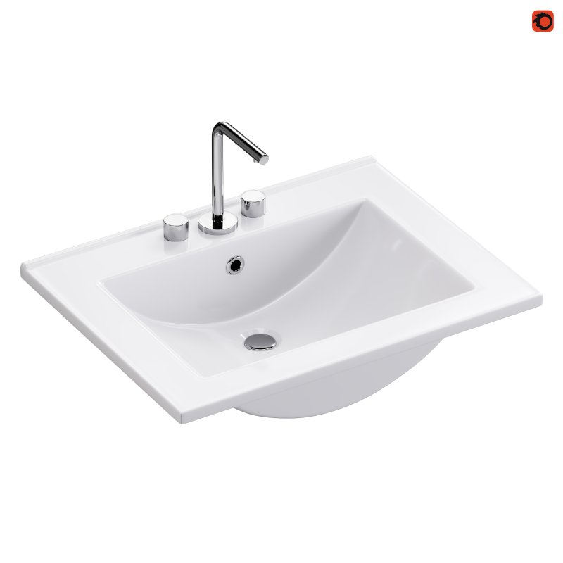 Drop In Sink Self Rimming for Bathroom - Image 1