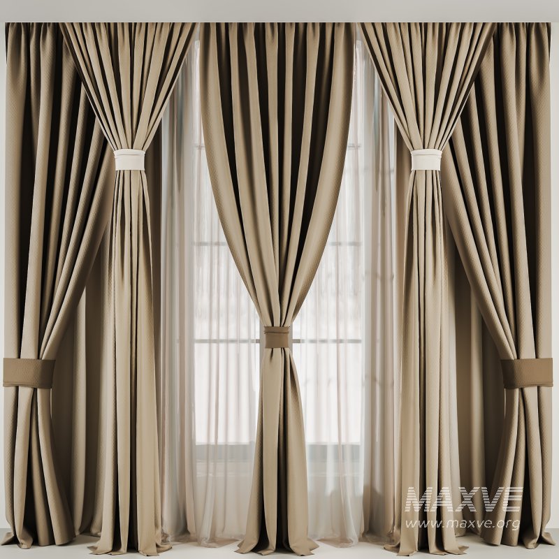 Silk and Cotton Curtain Set 64 - Image 1