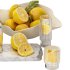 decoration set with ripple water carafe with bowl of lemons - Thumbnail 2