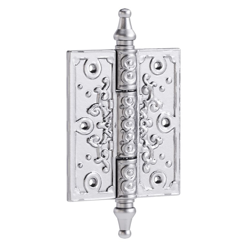 Black Cabinet Hinge Wrought Iron Butt Hinges Victorian Steeple Tip Flush Hinges - Image 2